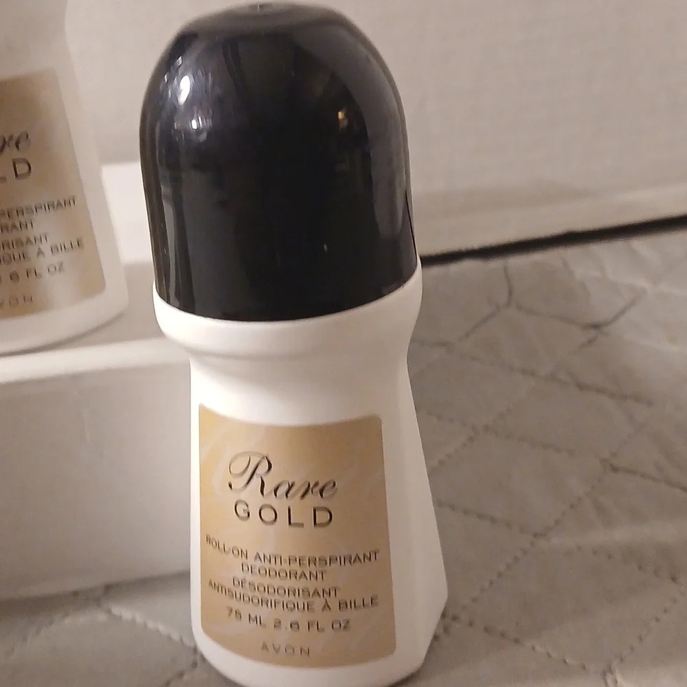 Avon Rare Gold Roll-on Anti-Perspirant 4 Pc Bundle 2.6 FL oz